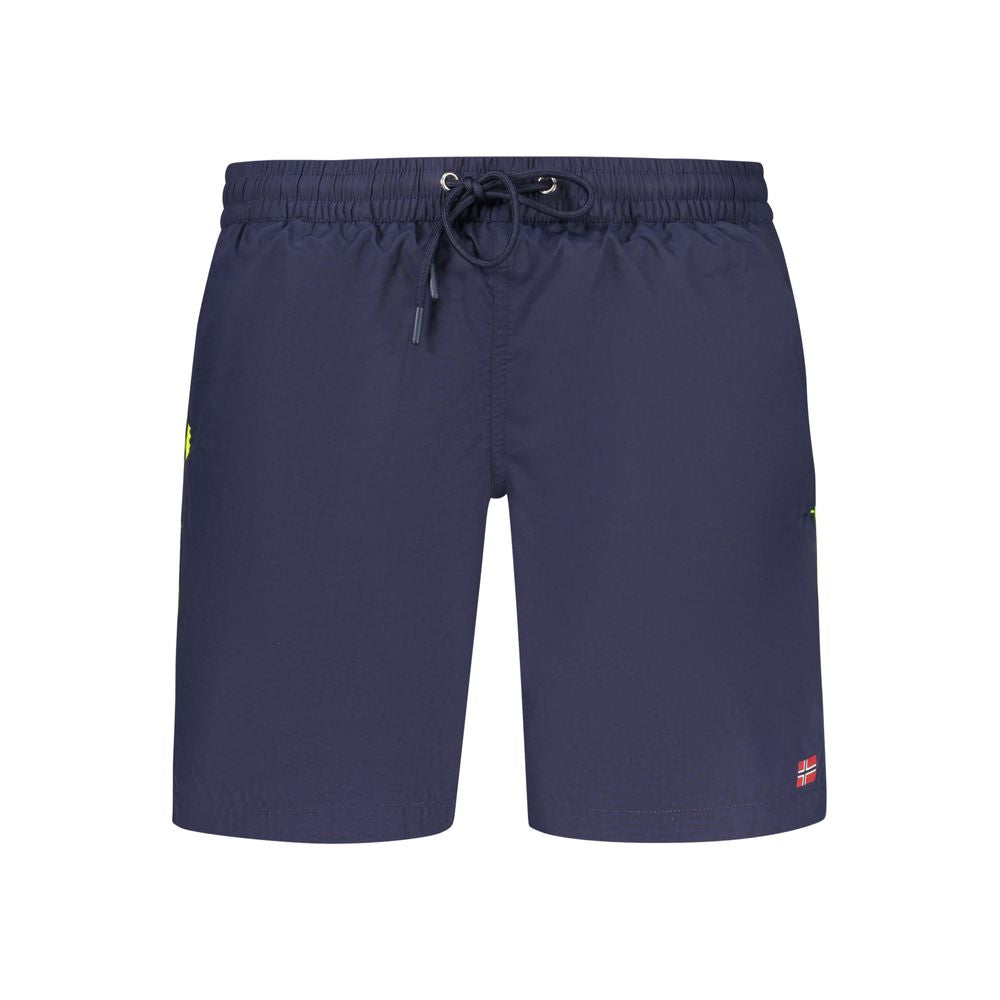 Blu Poliammide Men's Swim Boxer