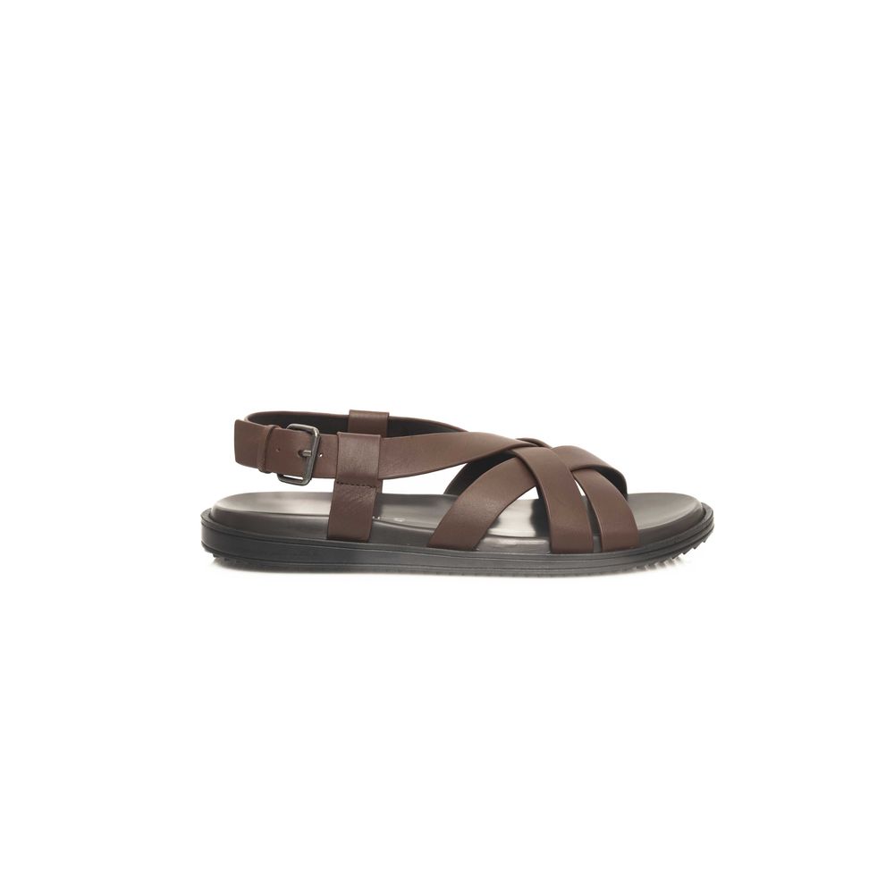 Brown Leather Men Sandal