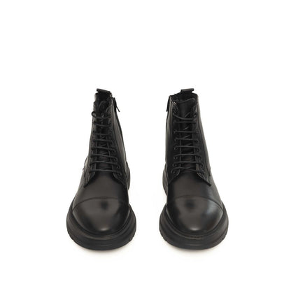 Black Cowhide Boot