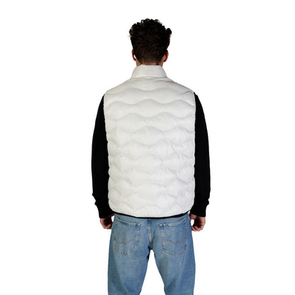 White Polyamide Sleveless Jacket