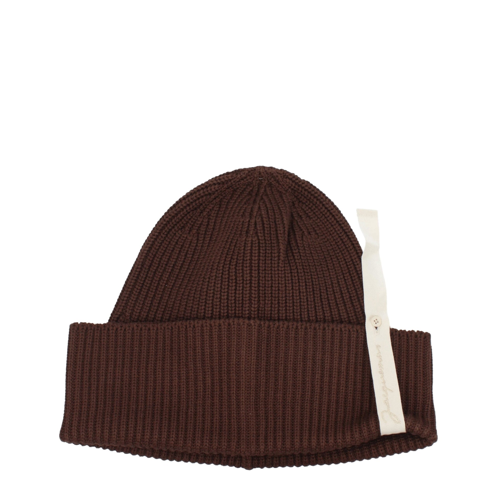 Brown Cotton Beanie