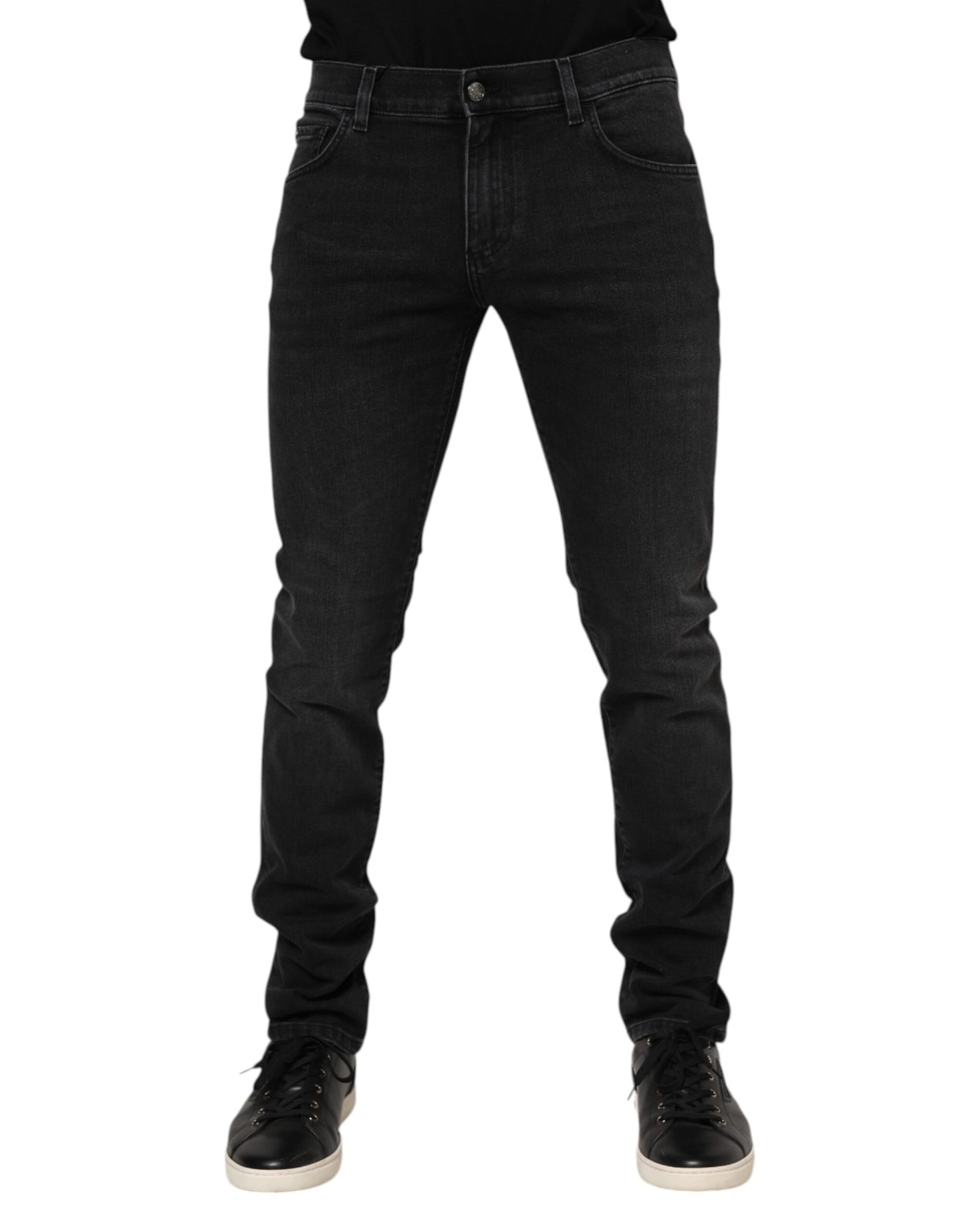 Black Cotton Skinny Men Denim Trouser Jeans