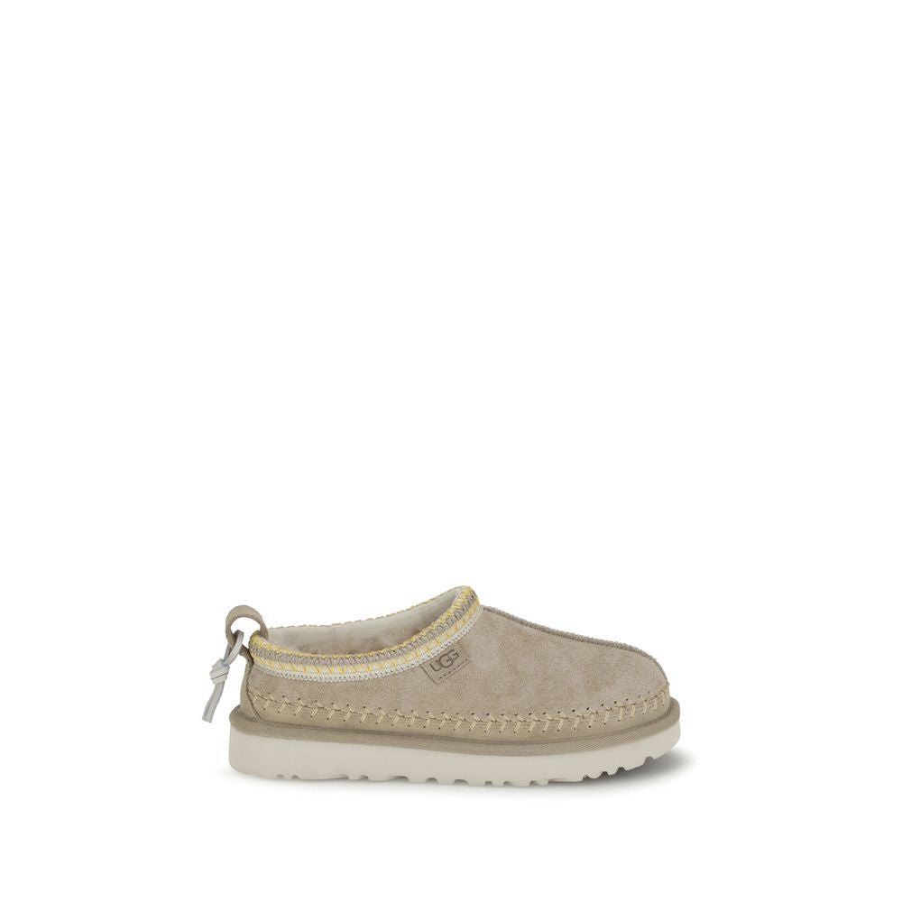 Beige Leather Moccassin