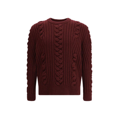 Bordeaux Fur Cashmere Sweater