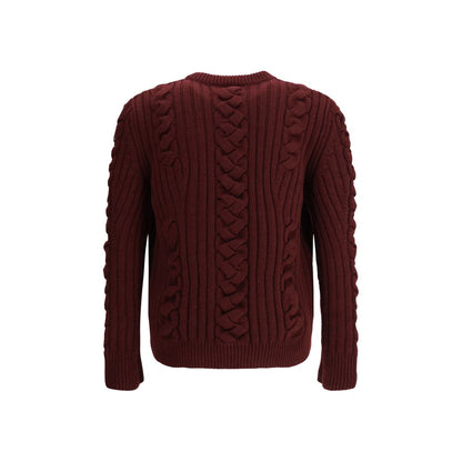 Bordeaux Fur Cashmere Sweater