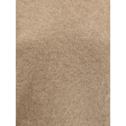 Beige Raccoon Fur Sweatshirt