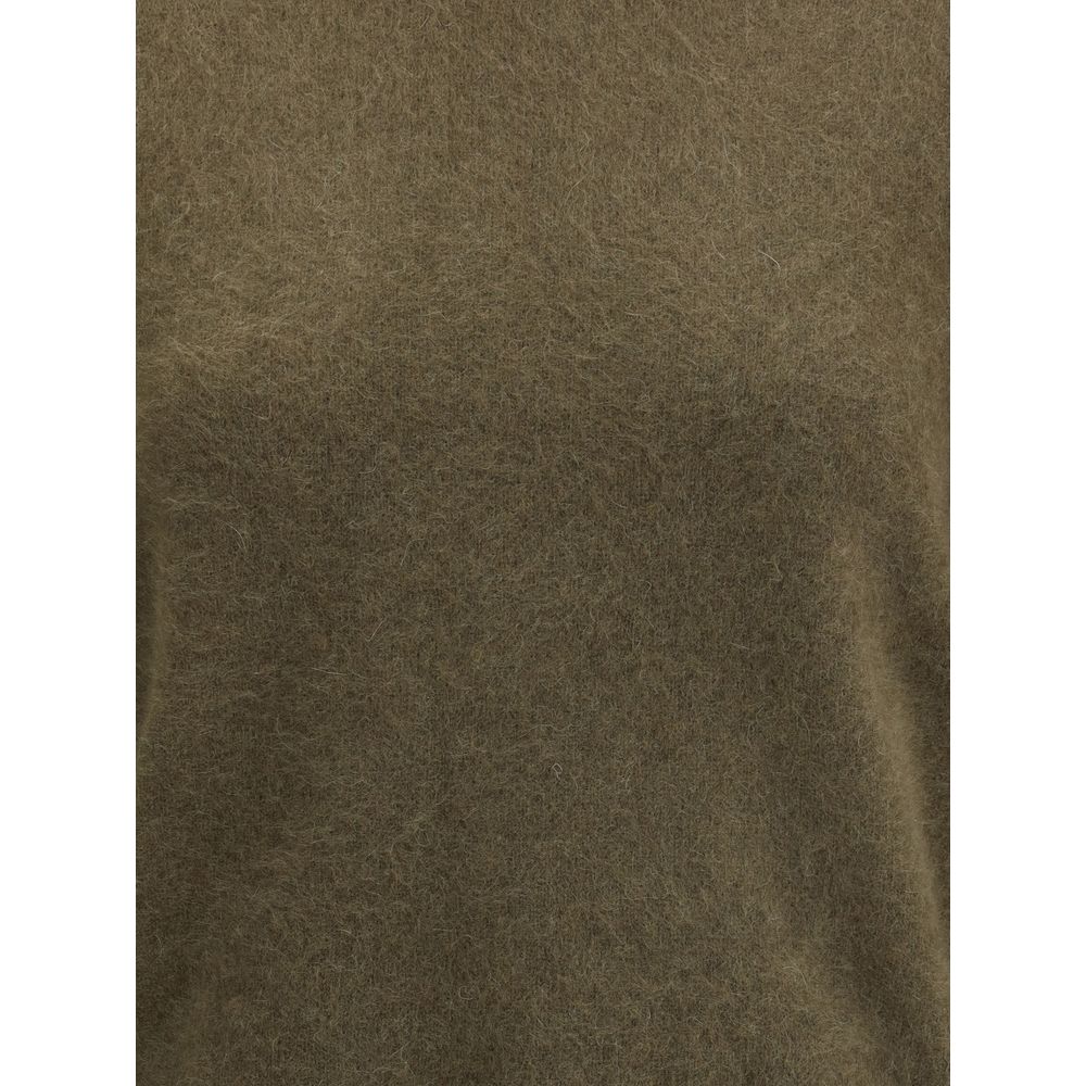 Green Raccoon Fur Sweatshirt