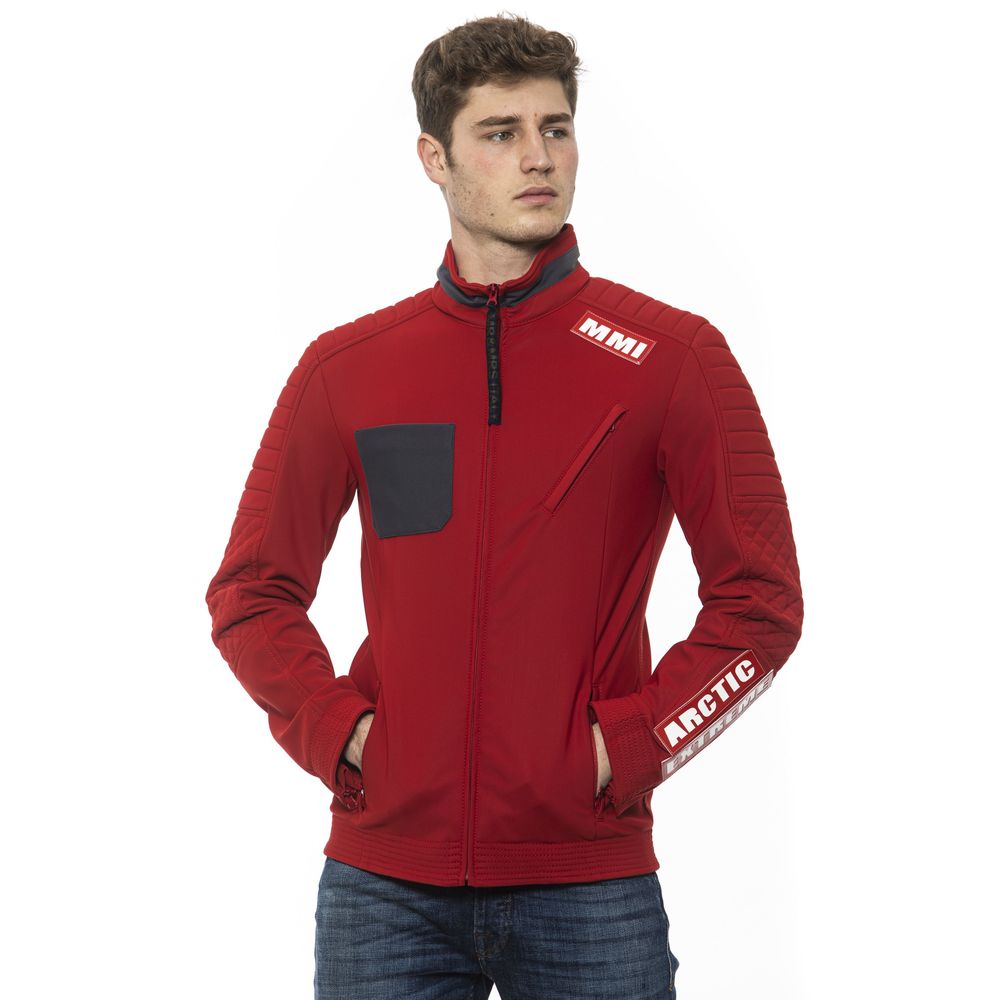 Red Polyamide Men Jacket