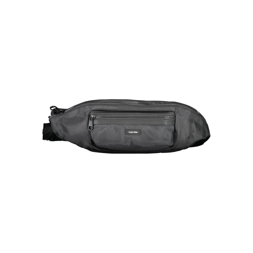 Black Polyester Men's Bag