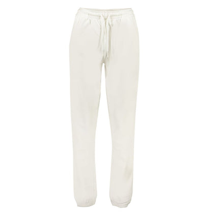 White Cotton Women's Track Pant