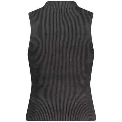 Black Cotton Women Tank Top