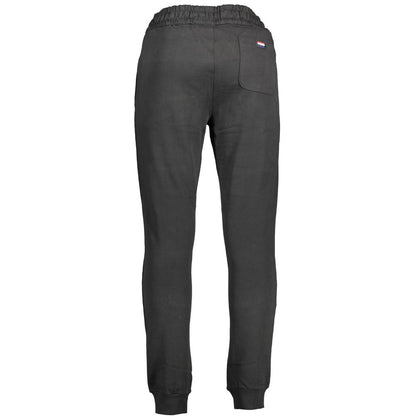 Black Cotton Mens Trousers