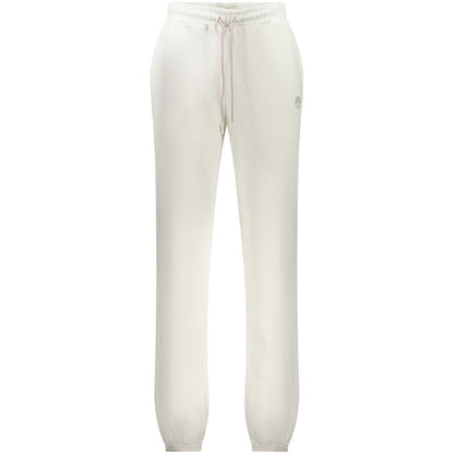 White Cotton Women's Sweatpant