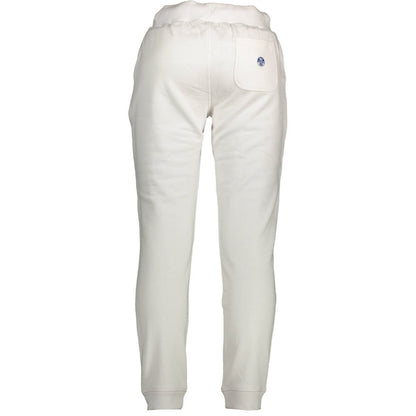 White Cotton Men's Sweatpant