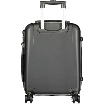Black Polyurethane Women's Travel Bag