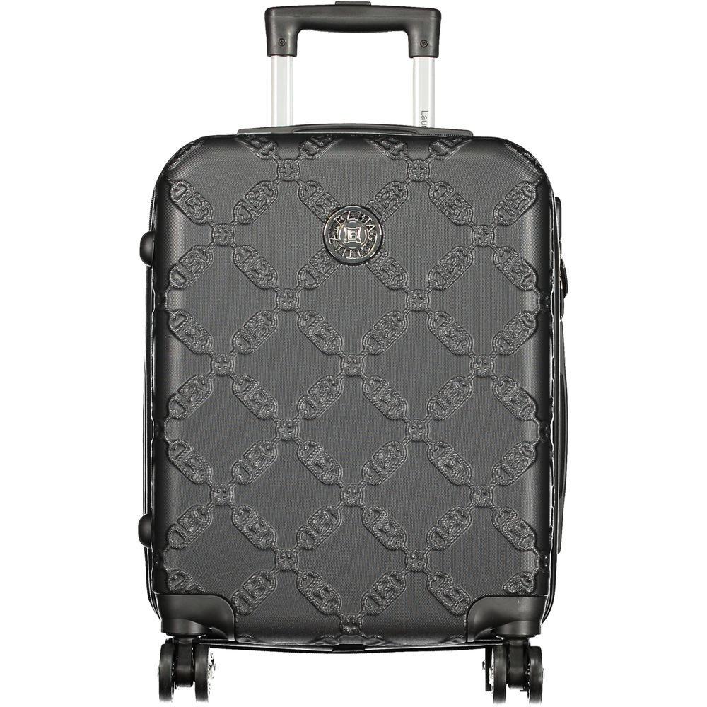Black Polyurethane Women's Travel Bag