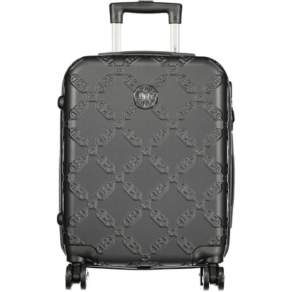 Black Polyurethane Women's Travel Bag