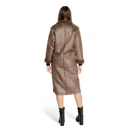 Brown Polyester Coat