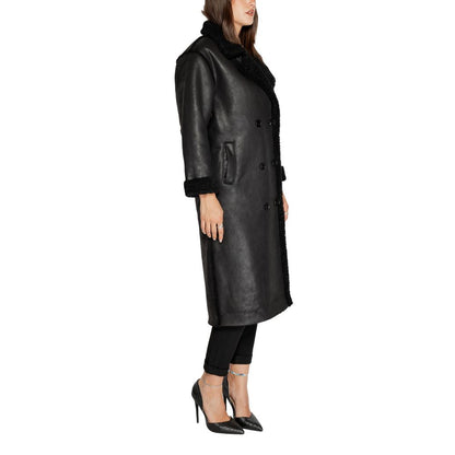 Black Polyester Coat
