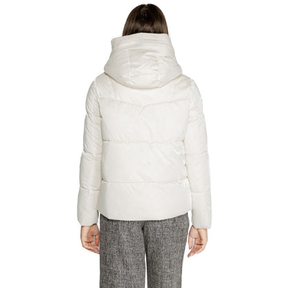 Cream Polyester Jackets & Coat