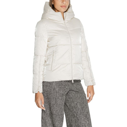 Cream Polyester Jackets & Coat