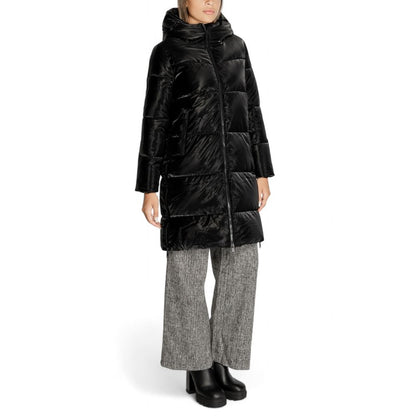 Black Polyester Jackets & Coat