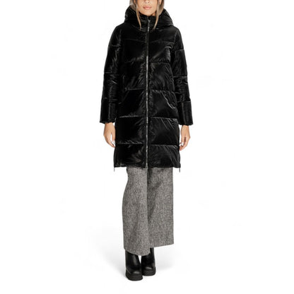 Black Polyester Jackets & Coat