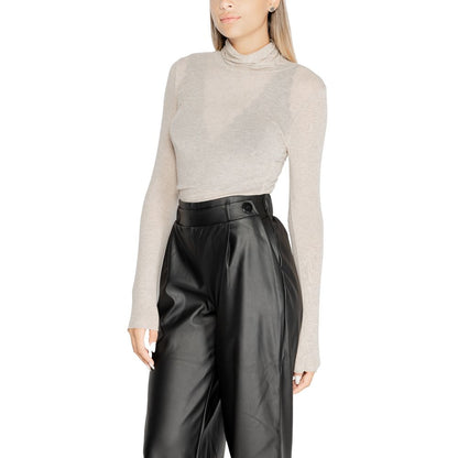 Beige Modal Long Sleeve T-Shirt