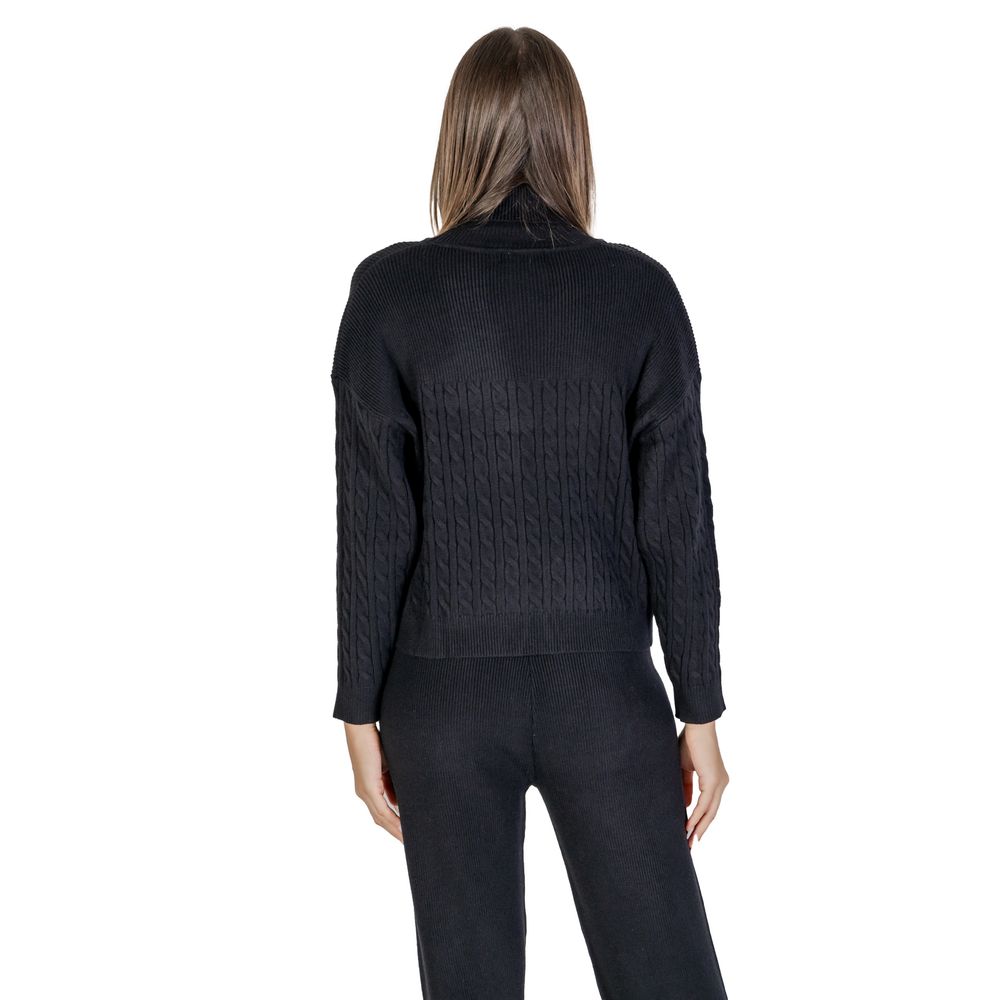 Black Viscose Turtleneck