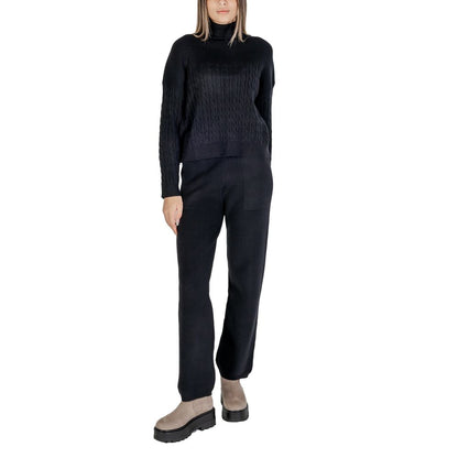 Black Viscose Turtleneck