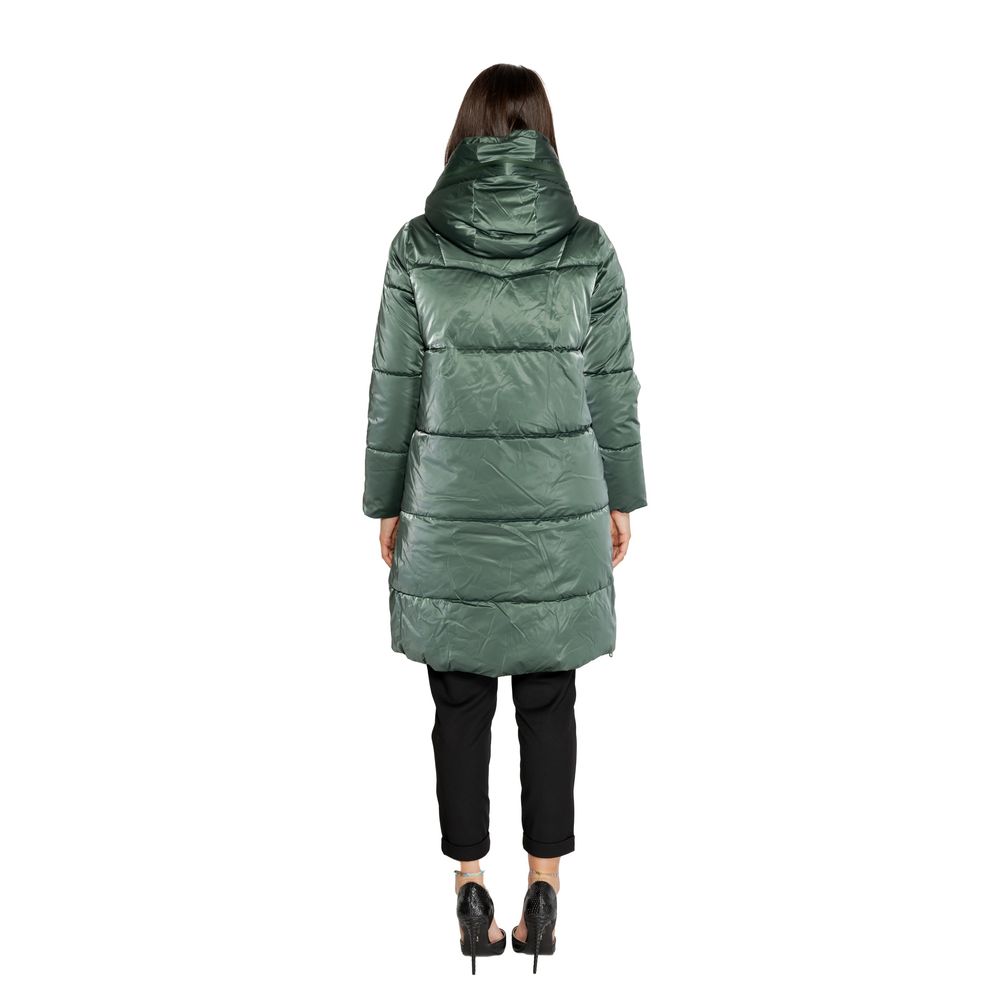 Green Polyester Jackets & Coat