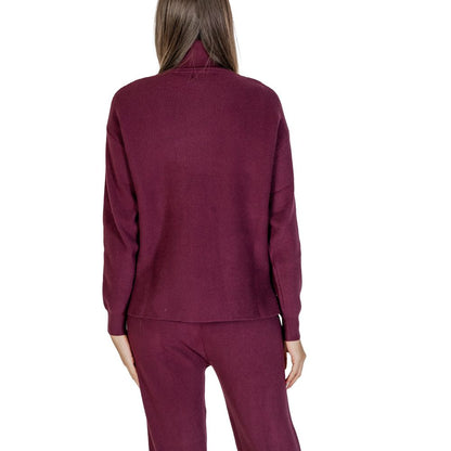 Purple Viscose Turtleneck