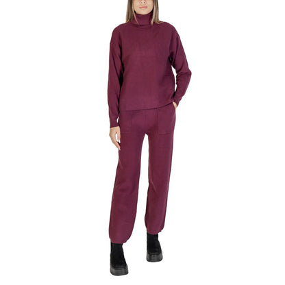 Purple Viscose Turtleneck