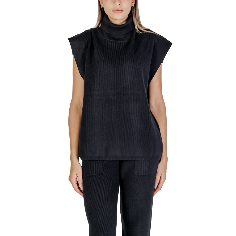 Black Viscose Turtleneck