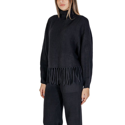 Black Viscose Turtleneck