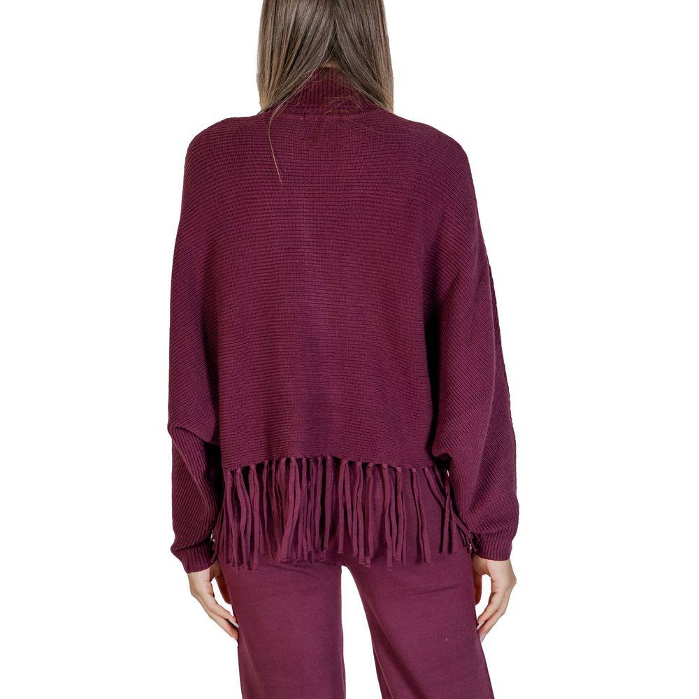 Purple Viscose Turtleneck