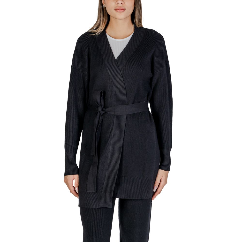 Black Viscose Cardigan