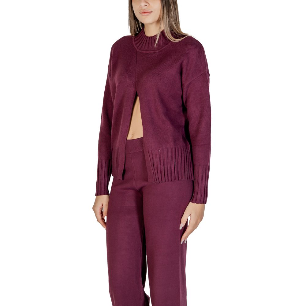 Purple Viscose Cardigan