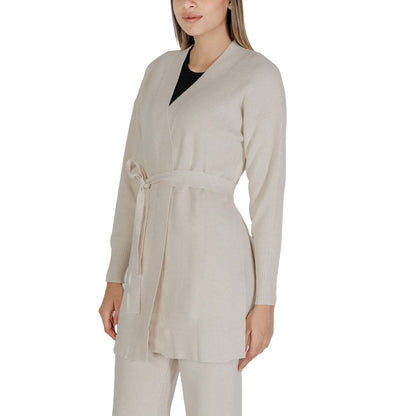 Beige Viscose Cardigan