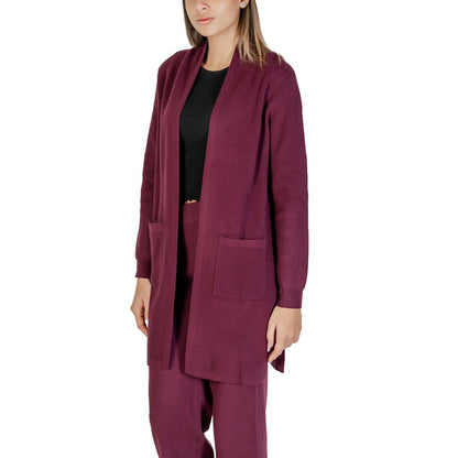 Purple Viscose Cardigan