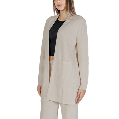 Beige Viscose Cardigan