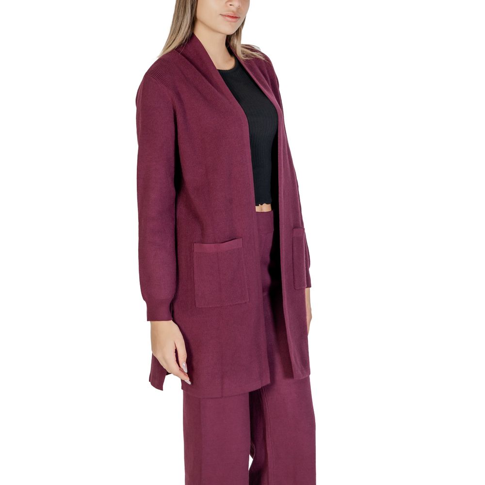 Purple Viscose Cardigan