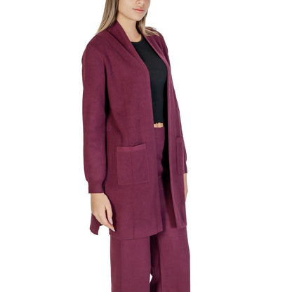 Purple Viscose Cardigan