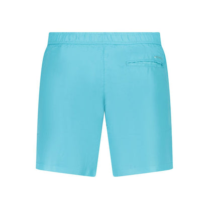Blue Polyester Swimwear