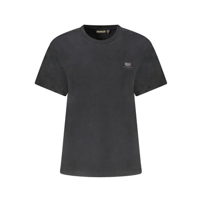 Black Cotton Women's T-Shirt