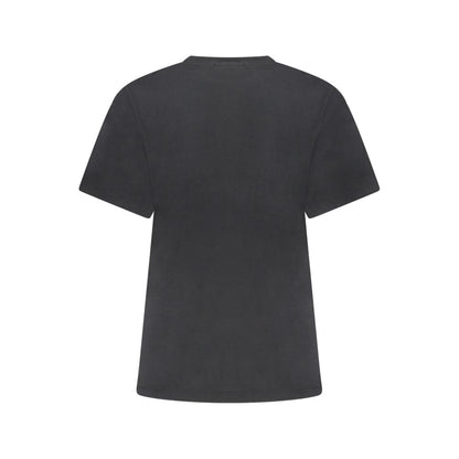 Black Cotton Women's T-Shirt