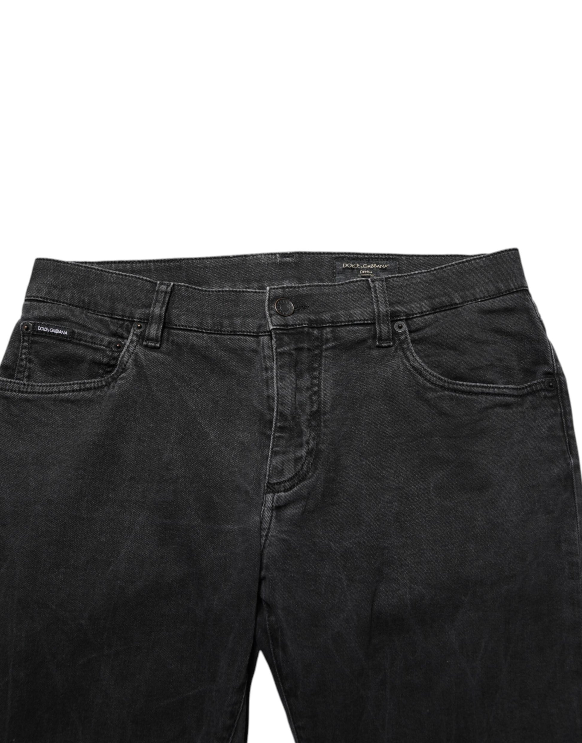 Dark Gray Cotton Stretch Denim Trouser Jeans