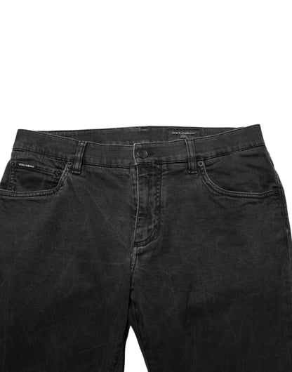 Dark Gray Cotton Stretch Denim Trouser Jeans