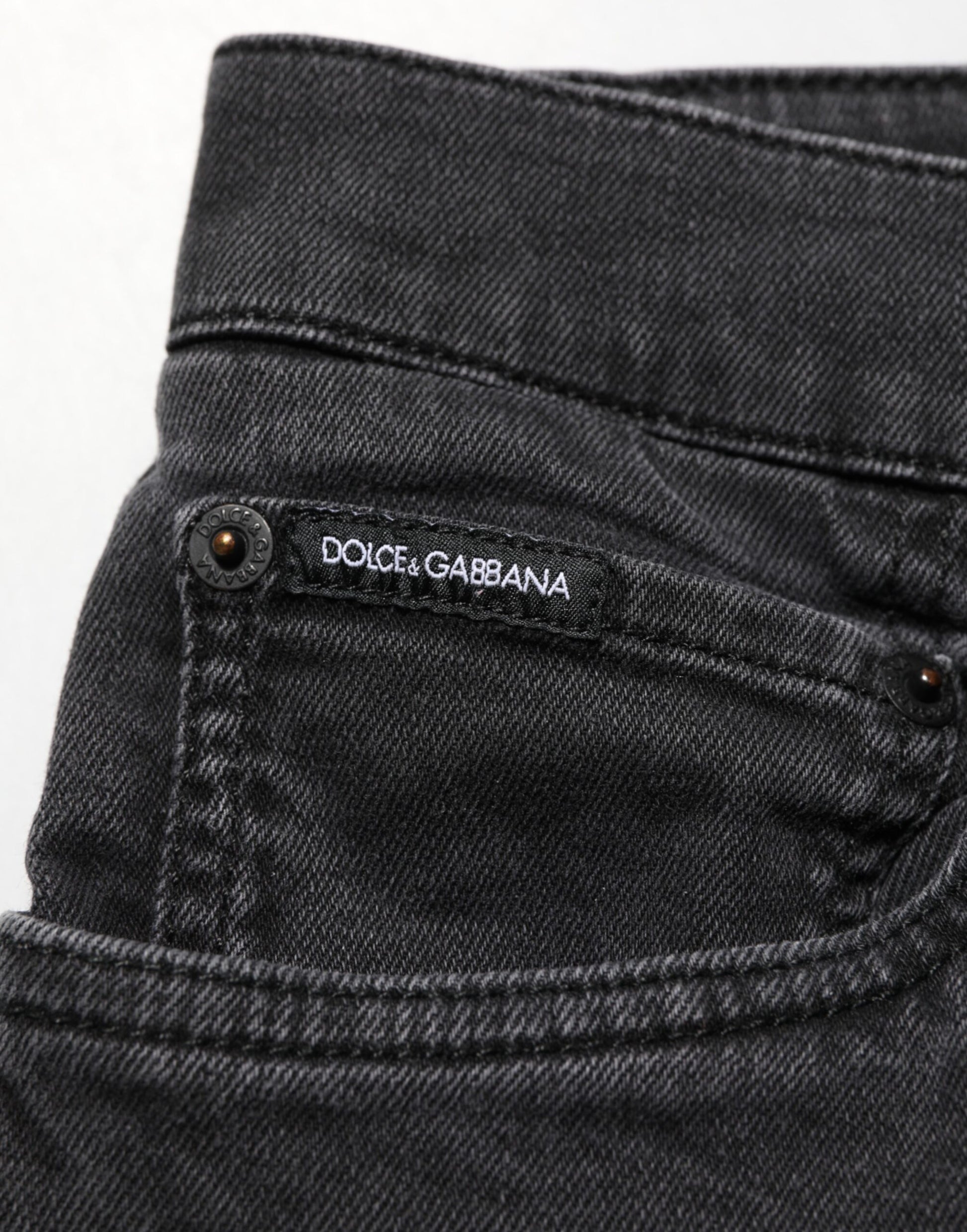 Dark Gray Cotton Stretch Denim Trouser Jeans