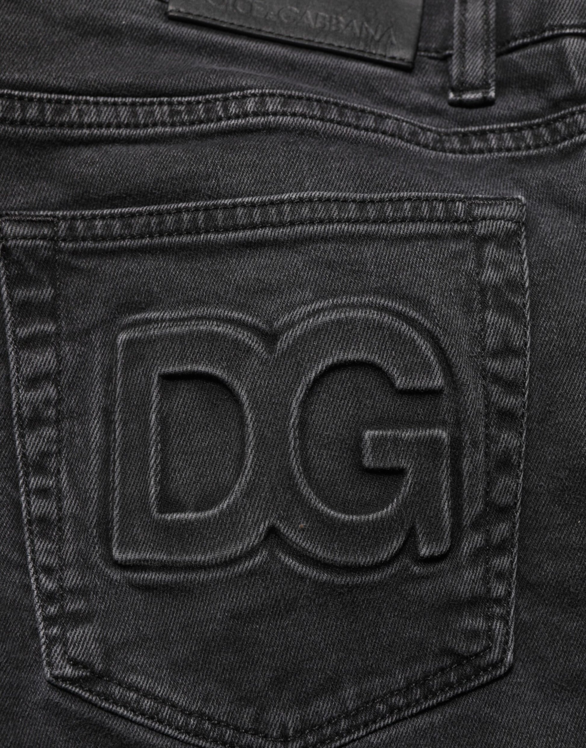 Dark Gray Cotton Stretch Denim Trouser Jeans